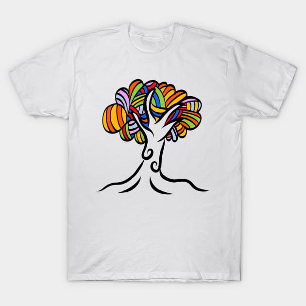 The tree of colour T-Shirt by stephenignacio